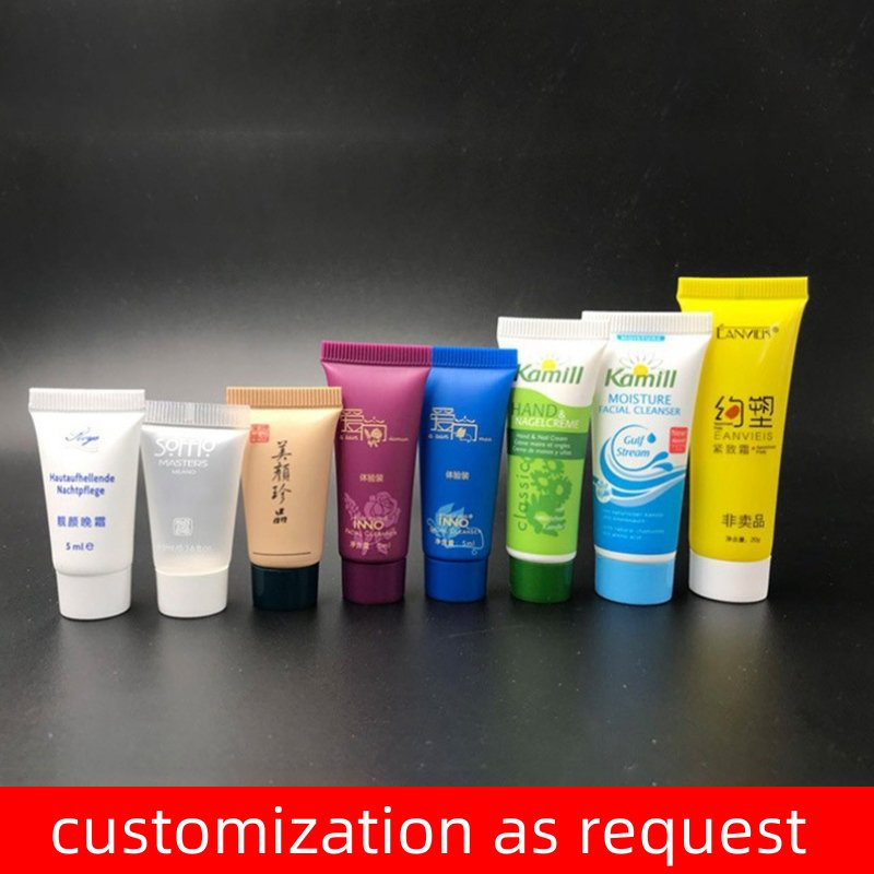 Stock 3G-200g Empty Refill White Plastic Cosmetics Tube Facial Cleanser Hand Lotion Ointment Lotion Pet Bottle PE Tube Packaging with Screw Cap