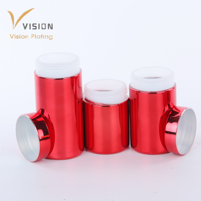 Red Refill Packaging Containers Using Empty Plastic Bottles