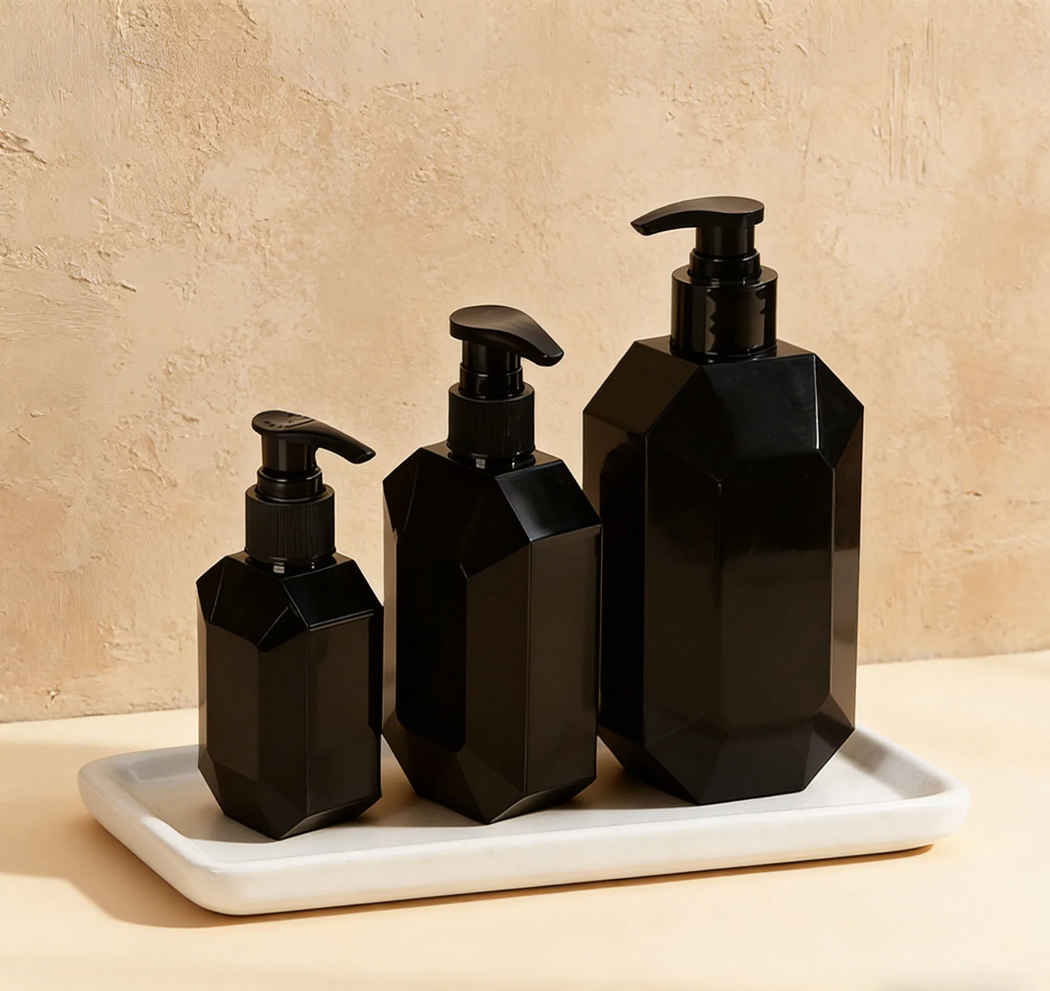 Packaging Cosmetic Liquid Hand Soap Multi-Capacity Pet Plastic Refillable Bottle