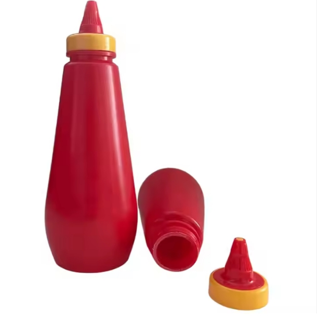 Empty Sauce Bottles Custom 250ml 500ml Ketchup Squeeze Plastic Bottle