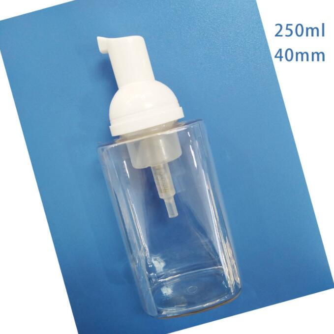 250ml Refillable PCR Plastic Cosmetic Mousse Soap Dispenser Foamer Bottles