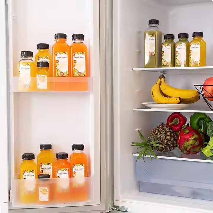 Square Empty Plastic Juice Bottles 4oz 8oz 12oz 16oz 300ml 150ml Disposable Portable Screw Beverage Coffee Tea Soda Bottle