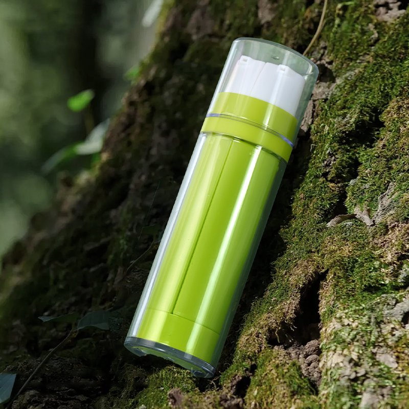 New 20ml*2 30ml*2 Empty Double Tube Dual Chamber 2 in 1 Lotion Pump Bottle Plastic Cosmetic Shampoo Pump Bottle