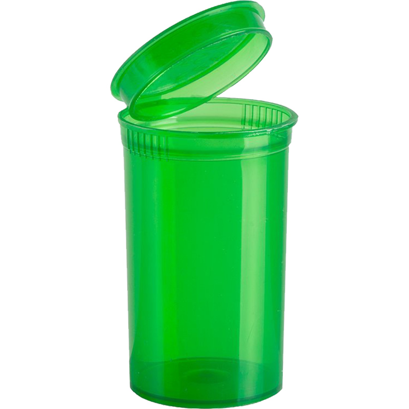 Wholesale Plastic 6 13 19 30 60 DRAM Pop Top Vials Plastic Pop Top Tube Lids Pots Squeeze Jars Container Vial Bottles