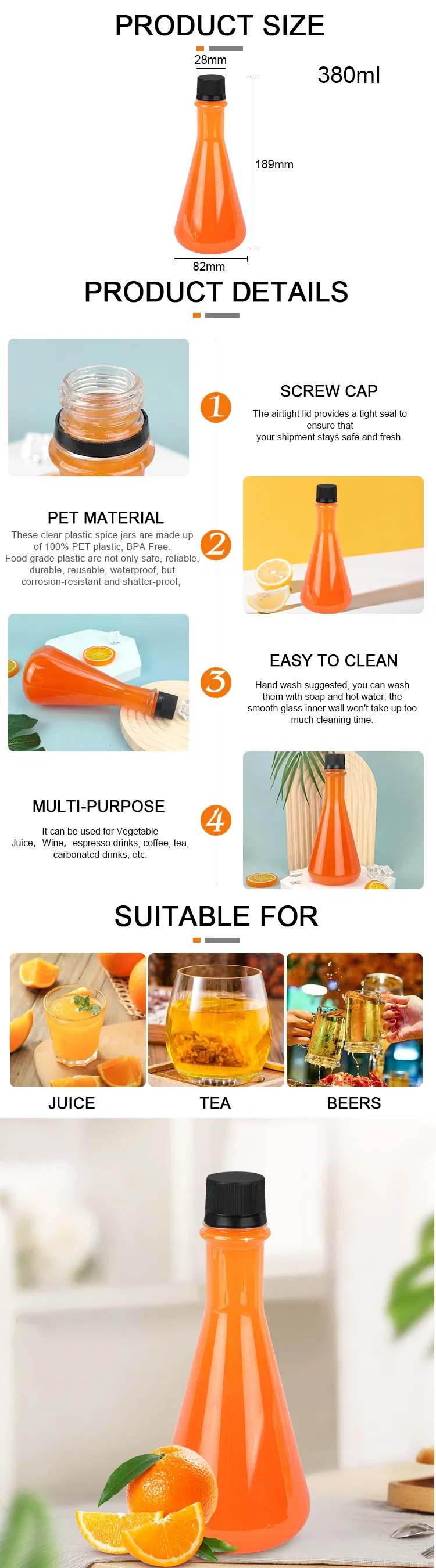 Milk Tea Juice Bottle