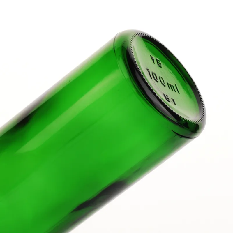 Green Glass Bottle Detail 2