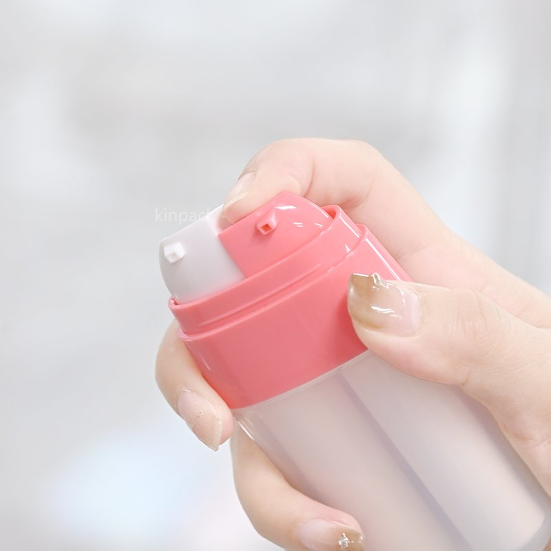 Empty Cosmetic Two Heads PP Plastic Dual Chamber Refill Airless Vacuum Serum Pump Lotion Bottle