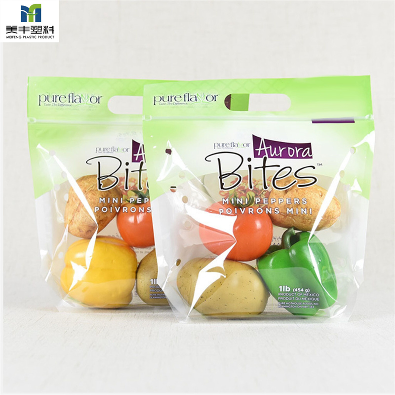 FDA Certificated Zip Lock New Product Clear Transparent Custom Printing Packet Food Fresh Fruit Packing Packaging Zipper Packet