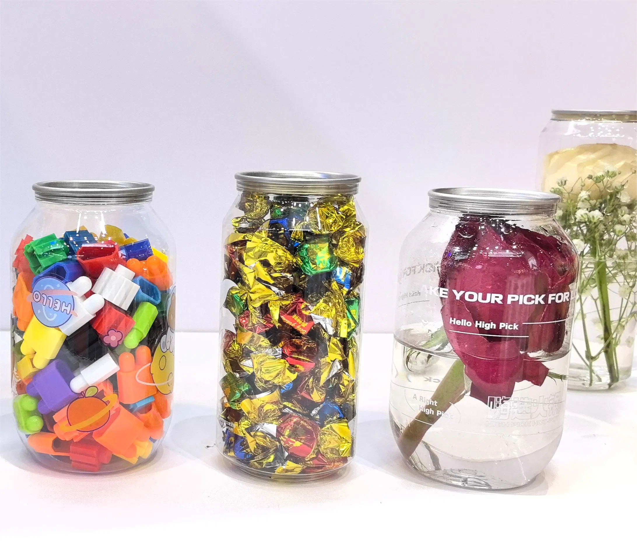 Factory Wholesale Price Disposable Transparent Coffee Pet Cans Plastic Juice Bottles Pet Cans for Beverage