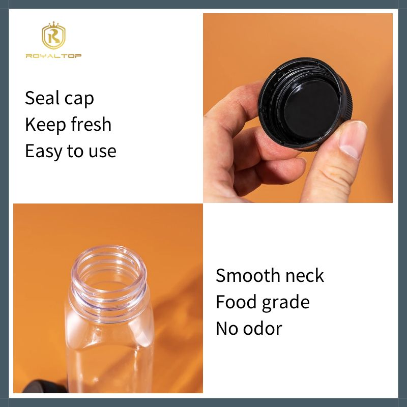 Disposable Plastic Pet Bottle Manufacturer Screw Cap &amp; Tamper-Evident Cap Transparent Packaging Bottles for Water Juice Beverage