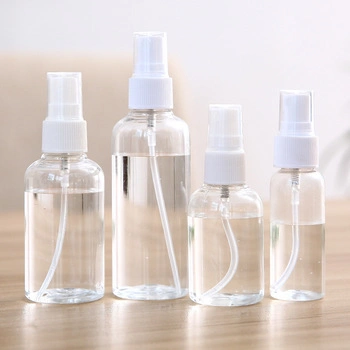 30ml 50ml 60ml 100ml 120ml Pet Plastic Mist Spray Bottle Clear Spray Bottle
