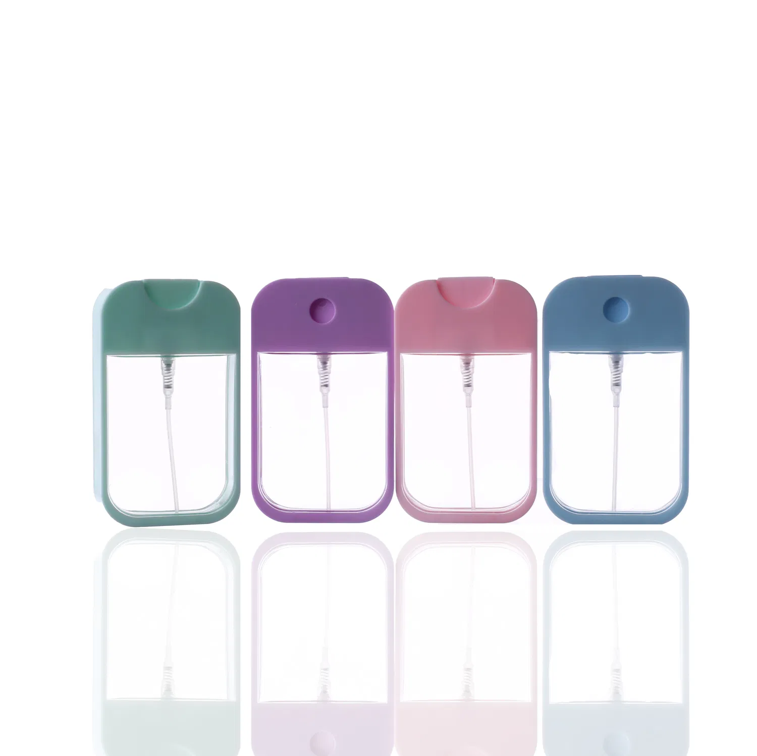 Empty Refillable Travel Size 40ml Colored Plastic Card Perfume Bottles