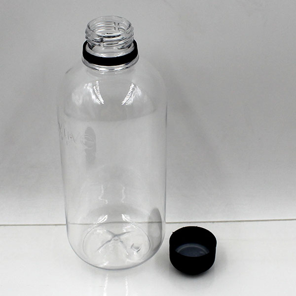 Food Grade Disposable Transparent Pet 350ml 12 Oz Clear Plastic Juice Beverage Bottles with Child Proof Cap