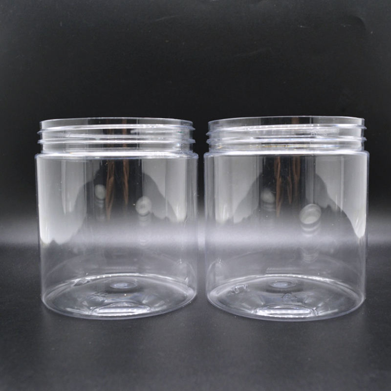 500ml Pet Food Jars for Sale Eco-Friendly Plastic Pet Bottle with Black Lid Food Grade