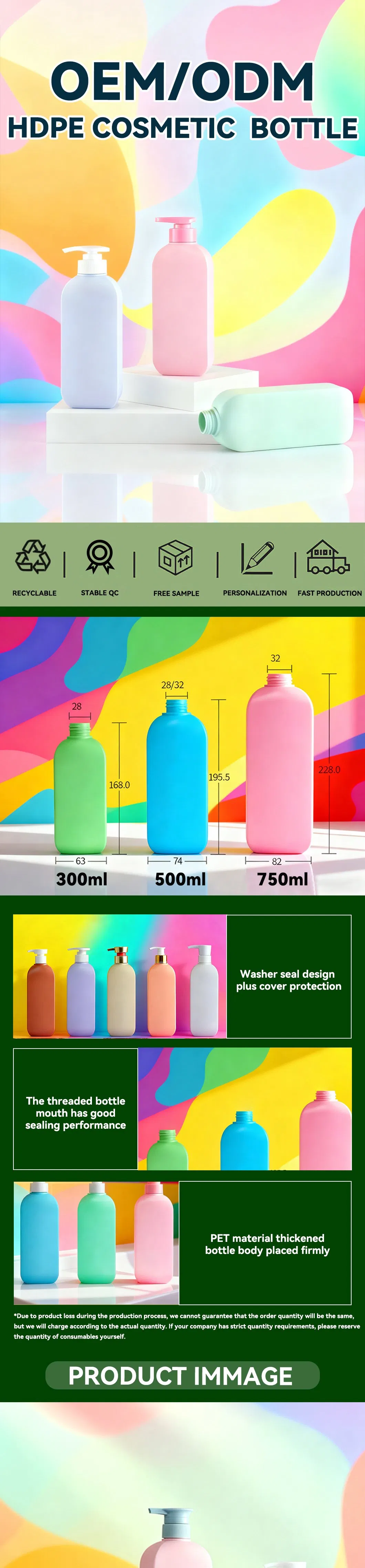 HDPE Plastic Bottle Parameters