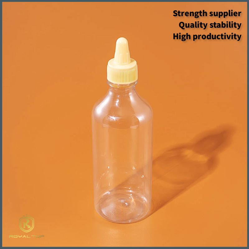 Food Grade Squeeze Bottle Pet BBQ Sauce Bottle 250ml 350ml Plastic Hot Sauce Dispenser Bottle
