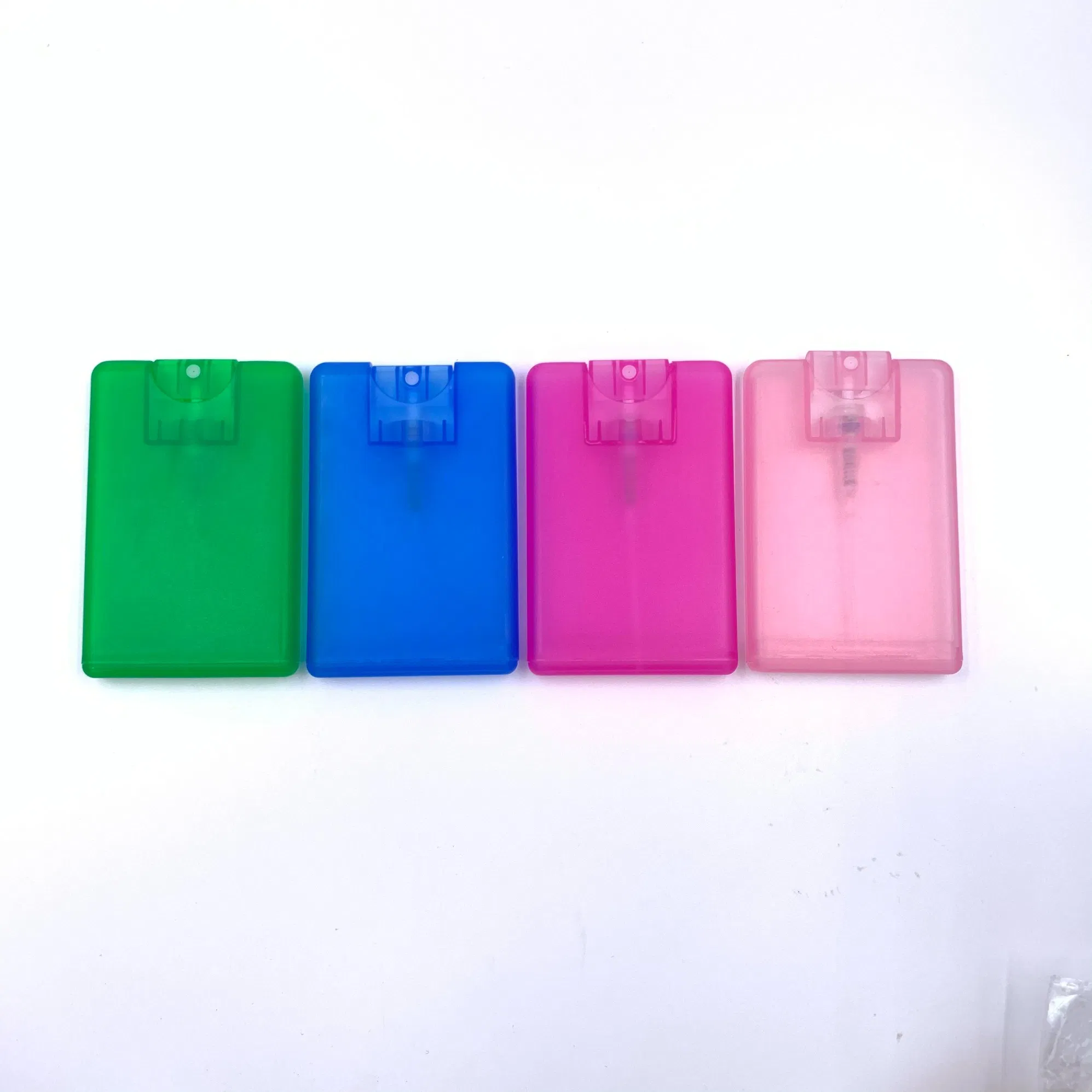 Custom Flat-Shoulder Square Travel Size 20ml Plastic Pocket Spray Bottle Credit Card