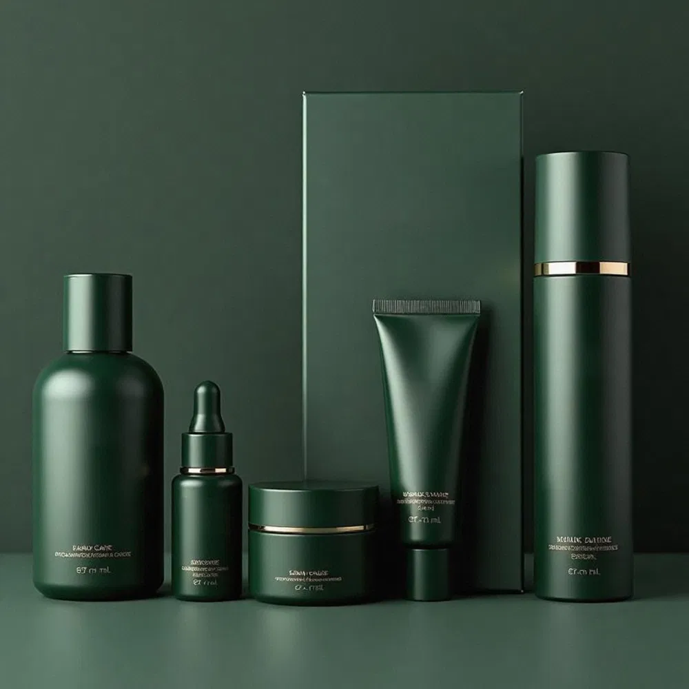 Plastic Custom Cosmetic Skincare Bottles Cap for Body Lotion Design Logo