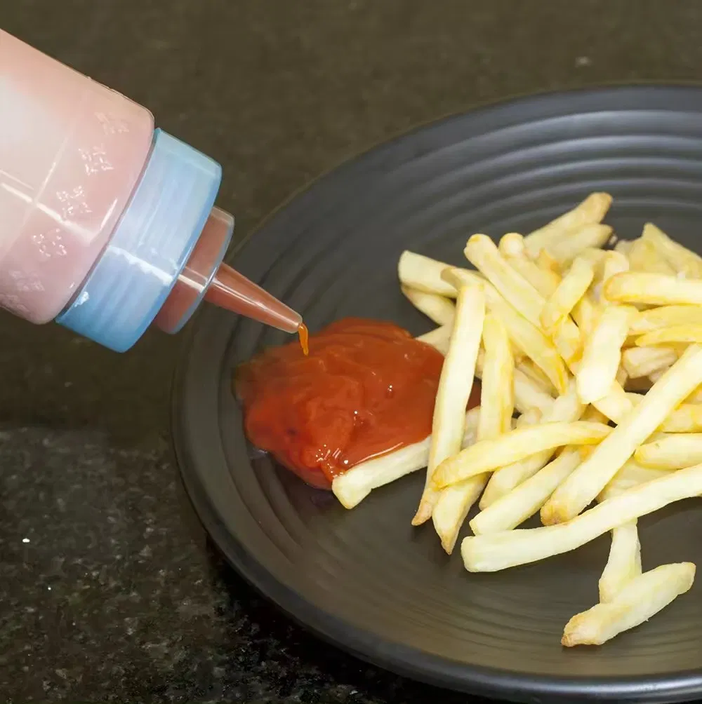 24 Ounce Squeeze Bottle Clear Plastic Free Refillable Squeeze Bottle for Olive Oil Dressing Sauce