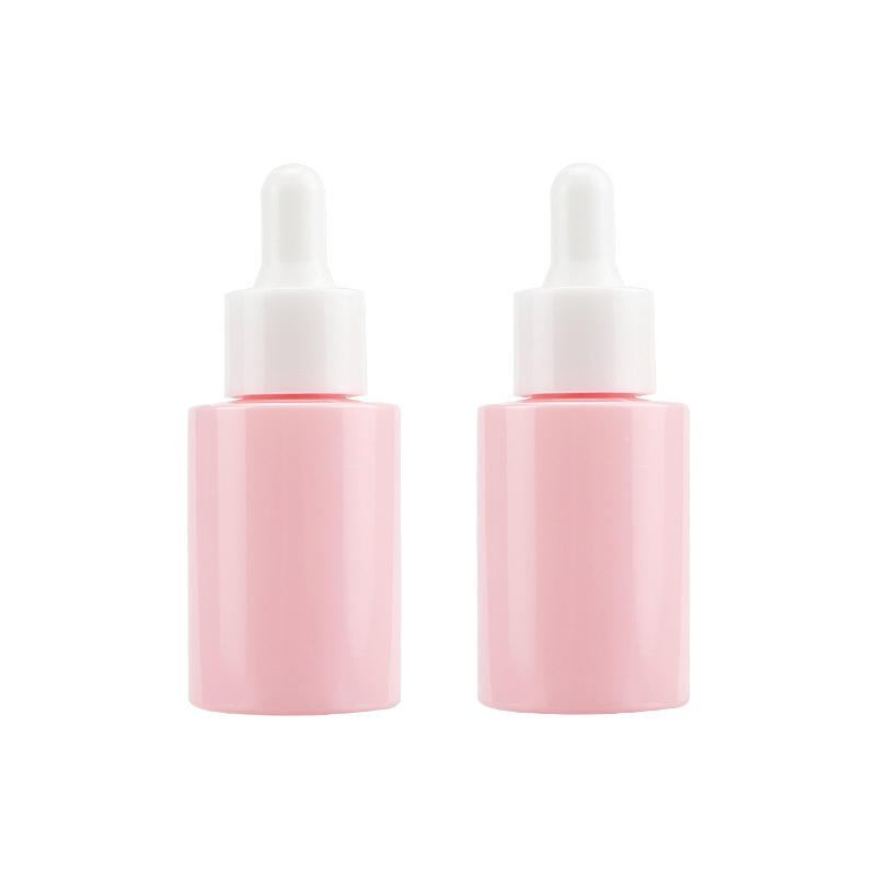 Plastic Perfume Bottles 1oz 2oz 30ml 10ml 15ml Pink Empty Glass Dropper Bottle Essential Oil Bottle