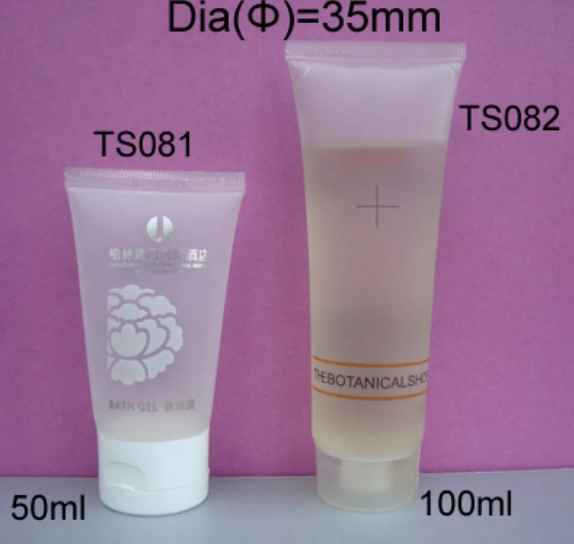 Shampoo Filled in Soft Tube with Hotel Amenities for Hotel Room Using