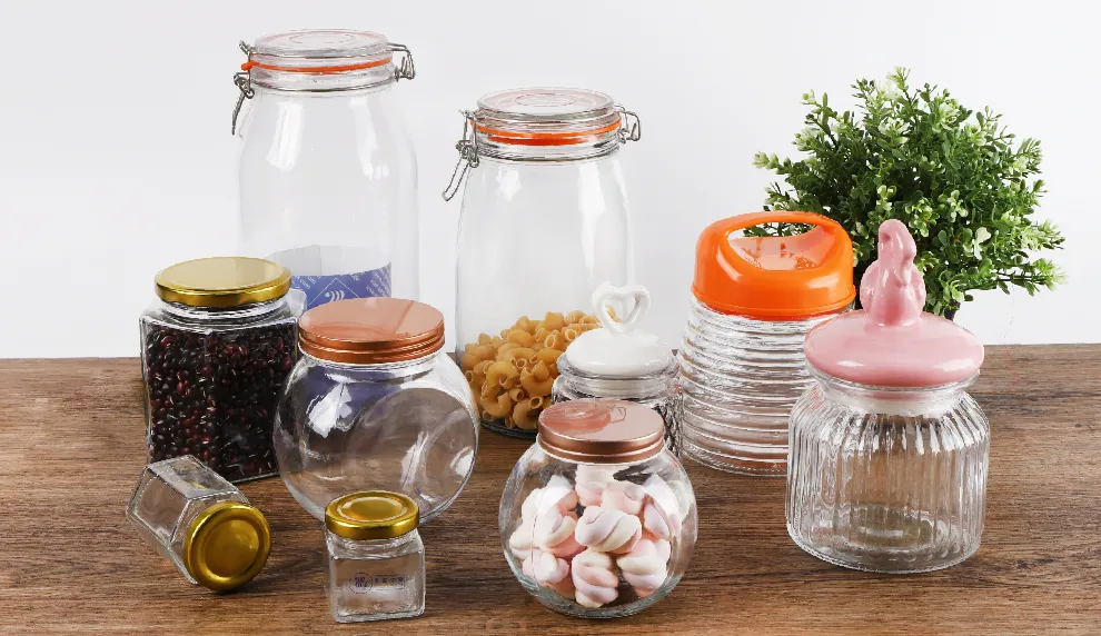 Glass Storage Jar Set