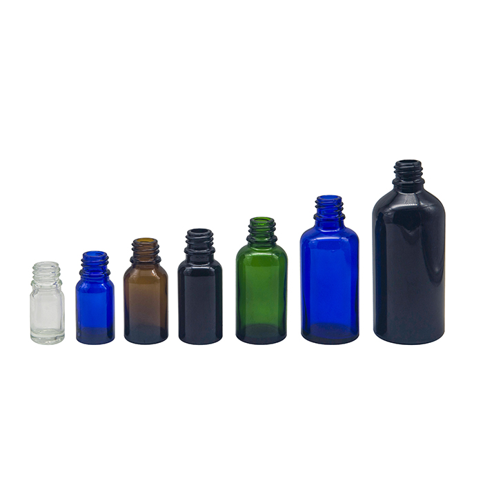Colored Essential Oil Plastic Bottle with Plastic Emulsion Pump Transparent Over Cap