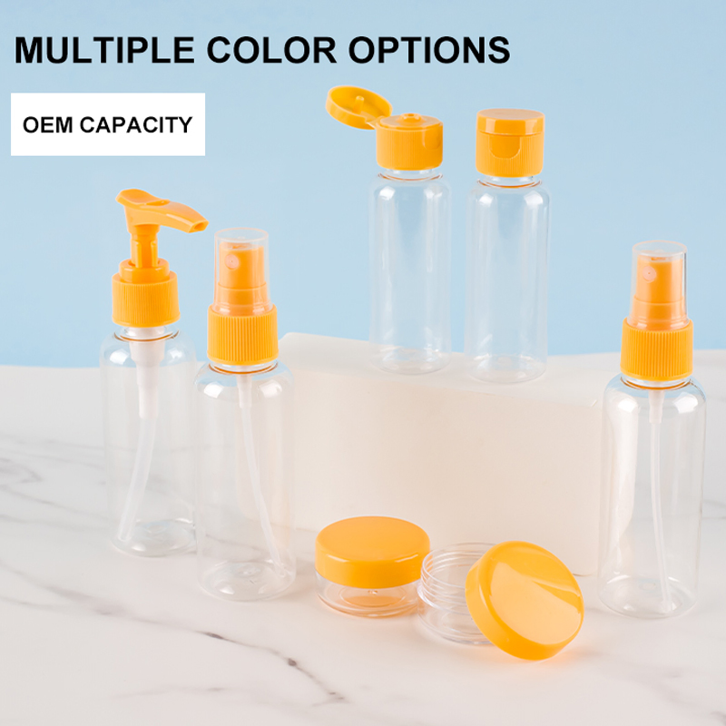 Plastic Travel Containers Set Leak Proof Spray Bottles and Jars