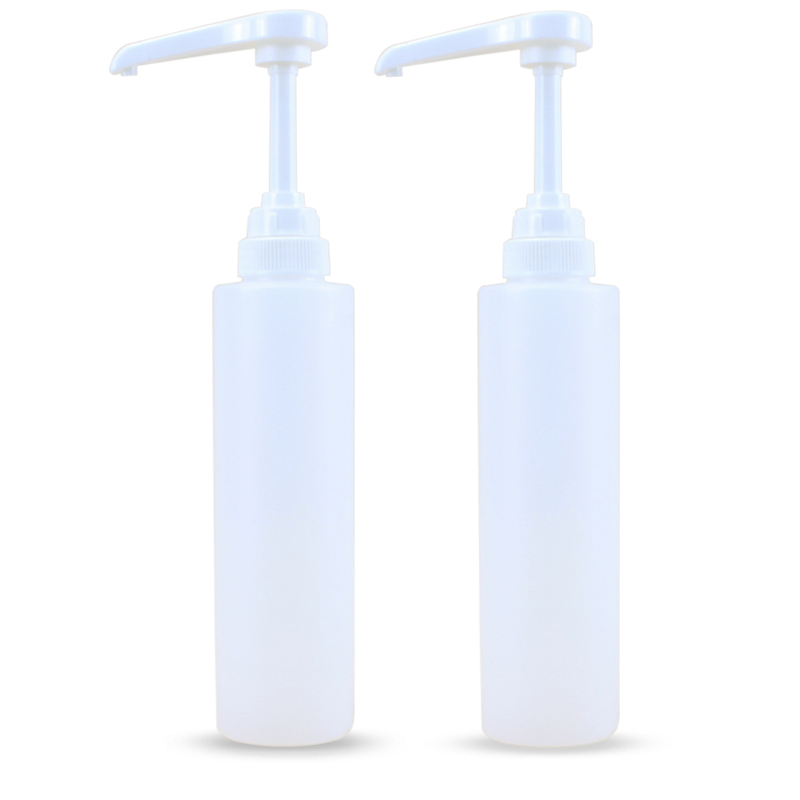 300ml Food Grade Pet Clear Plastic Sauce Squeeze Bottles Ketchup Refillable Honey Olive Oil Pump Plastic Bottle