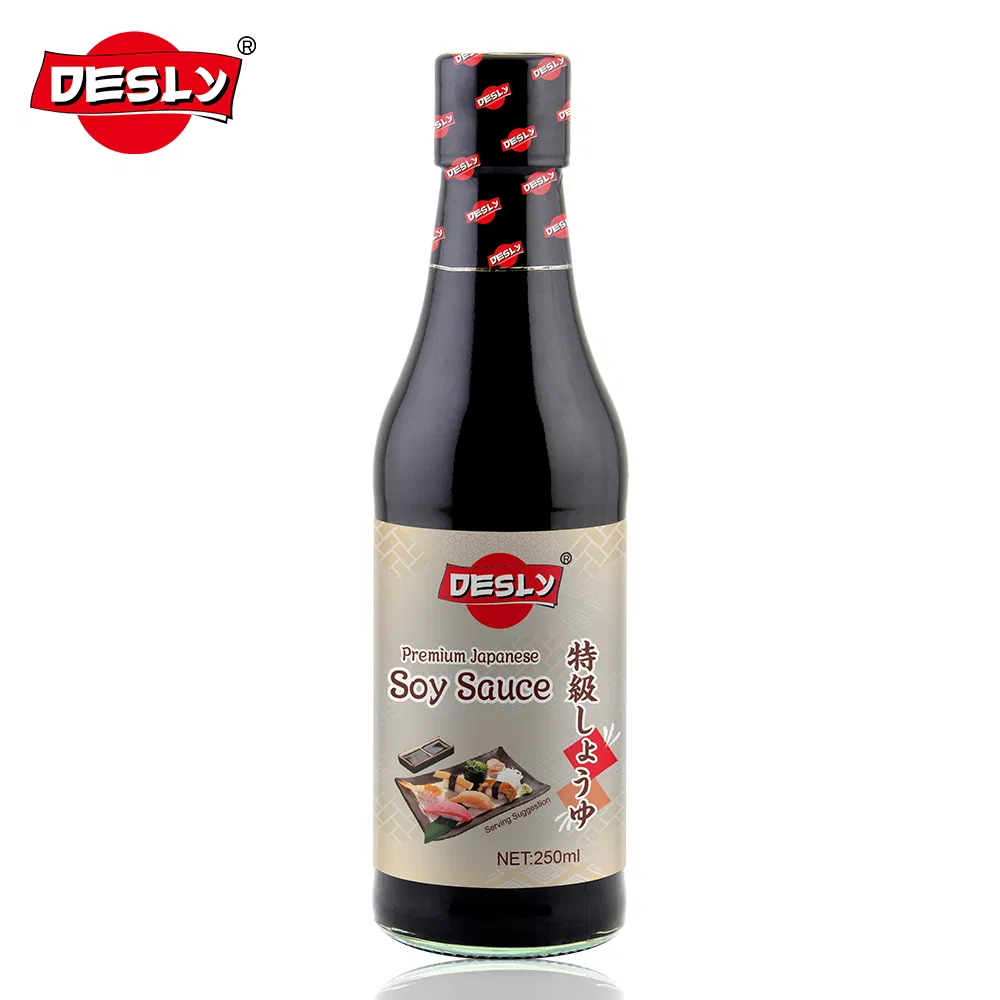 Japanese Taste Foods Suppliers Supermarket Restaurant Wholesale Desly Brand 500 Ml Plastic Bottle Soy Sauce