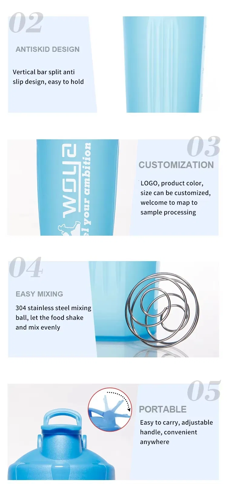 Plastic Shaker Bottle Details