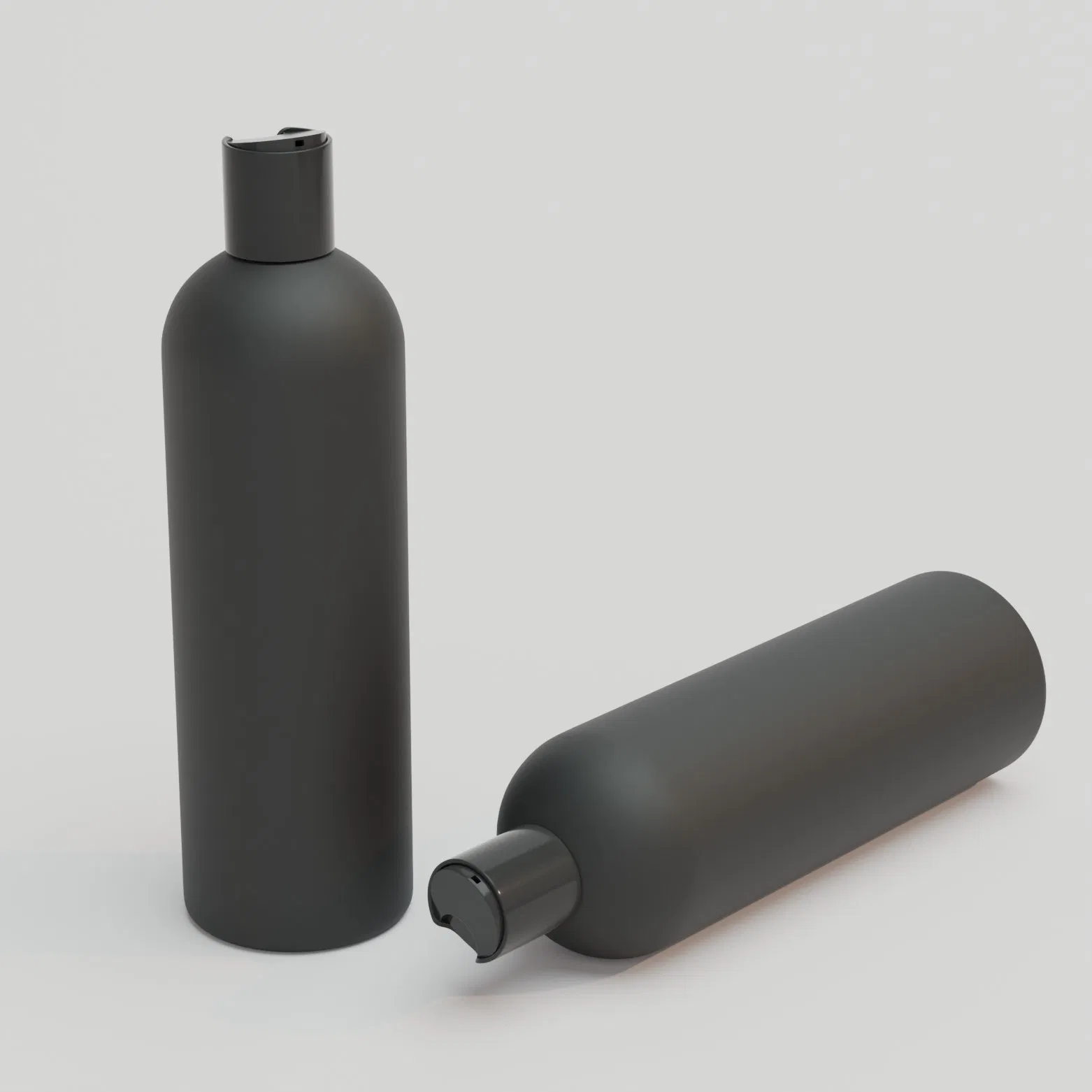 Custom 16oz 500ml 1000ml Boston Round HDPE Shower Gel Shampoo Body Care Cream Cosmetic Container Plastic Bottle Packaging