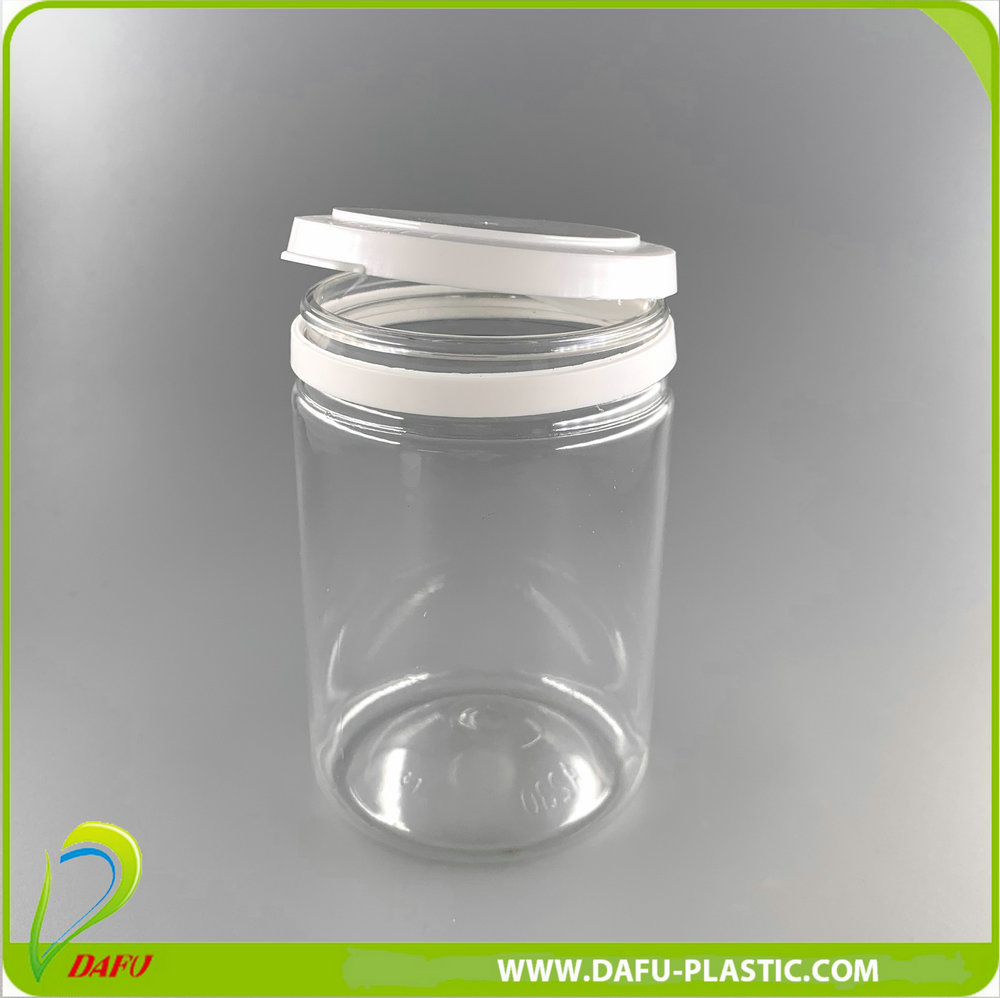 230ml Pet Clear Plastic Wide Mouth Bottle Food Jar with Plastic Cap