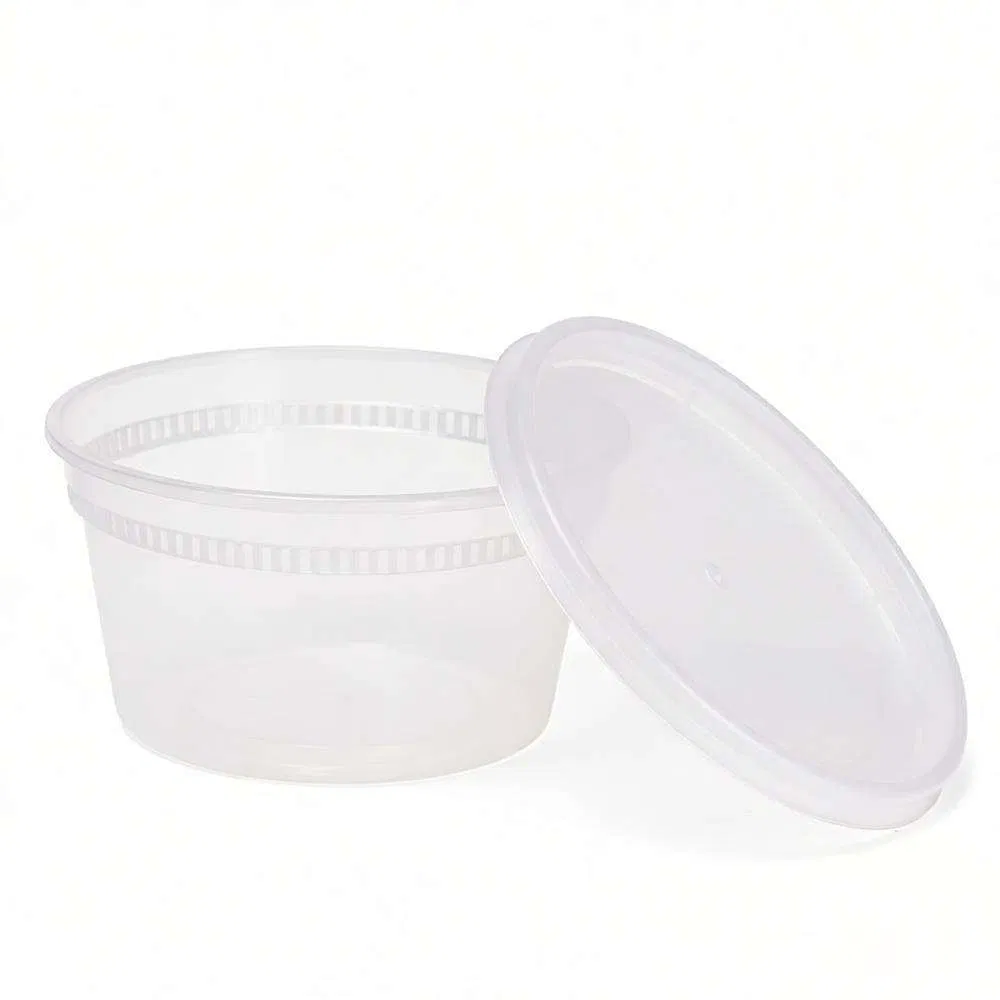 8oz 12oz 16oz 24oz 32oz 64oz High Quality Food Grade PP Disposable Leakproof Recyclable Microwavable Food Storage Soup/Deli