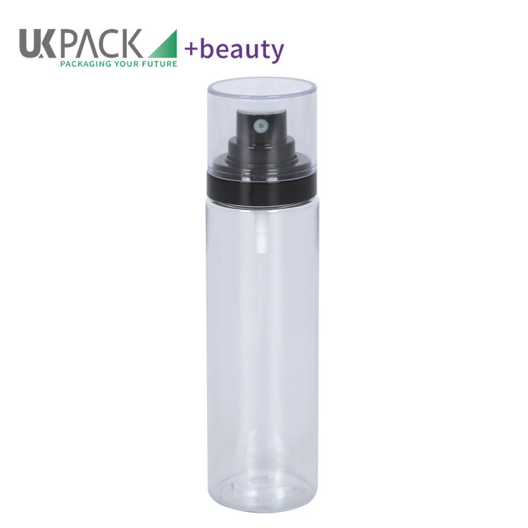 100ml 120ml Pet Plastic Fine Mist Hair Spray Bottle with Pump Sprayer for Cosmetic Perfume Skin Care Packaging Ukp04