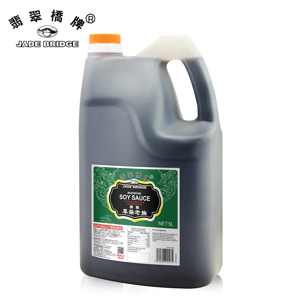 Chinese OEM Manufacturer 5 L Plastic Bottle Jade Bridge Mushroom Soy Sauce Wholesale with Factory Price