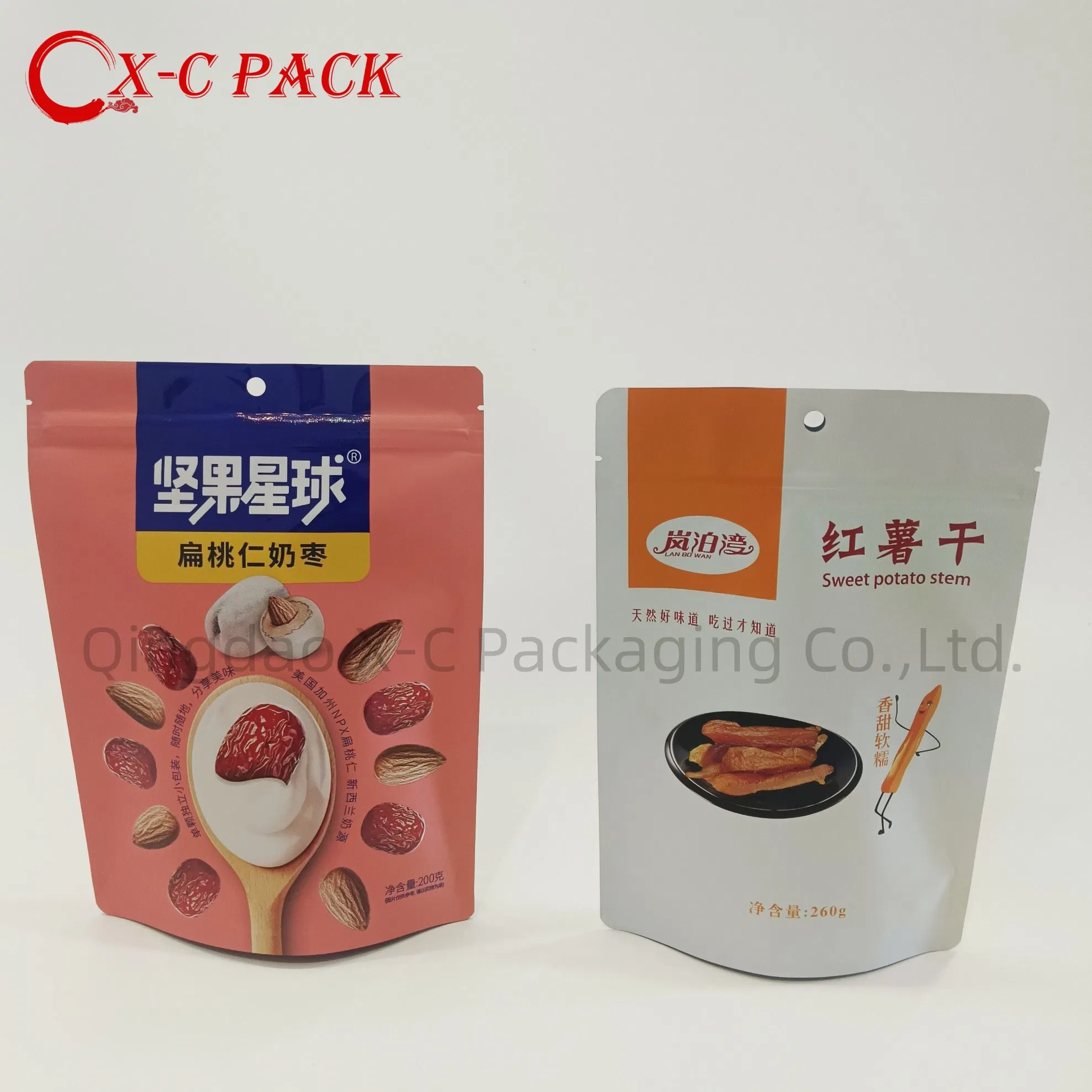 Customized Chinese Manufacturers Wholesale Resealable and Recyclable Plastic Aluminum Foil Packaged Chocolate, Cereal and Dairy Products