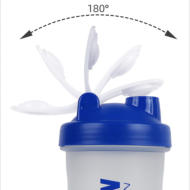 Custom Logo Promotional Shaker Bottles 600ml Plastic Shaker Bottle with Mixer Ball