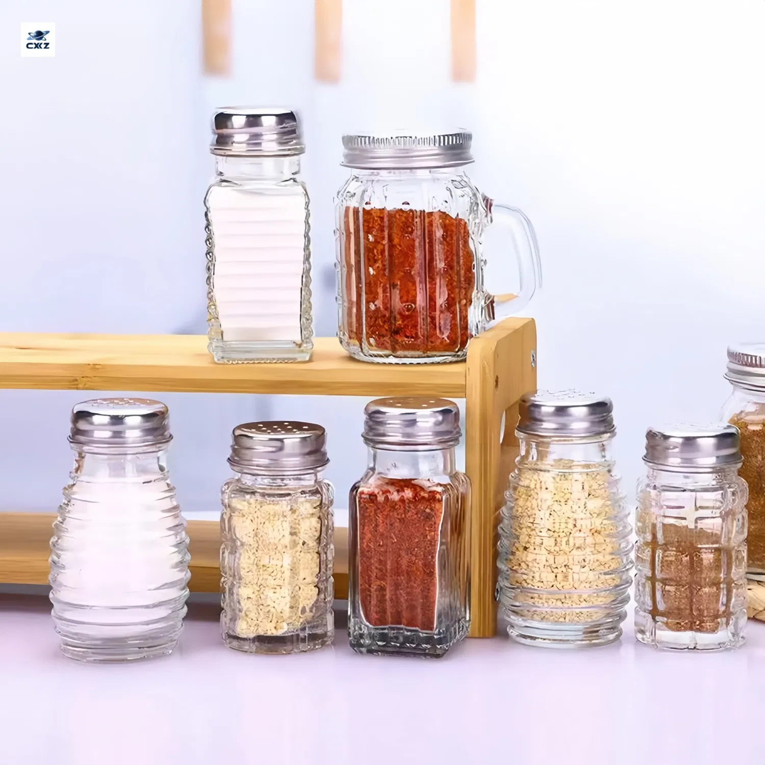 Hot Sale Pet Empty Plastic Seasoning Bottles Spice Shaker Powder Containers Pepper Salt Jar with Flapper Cap