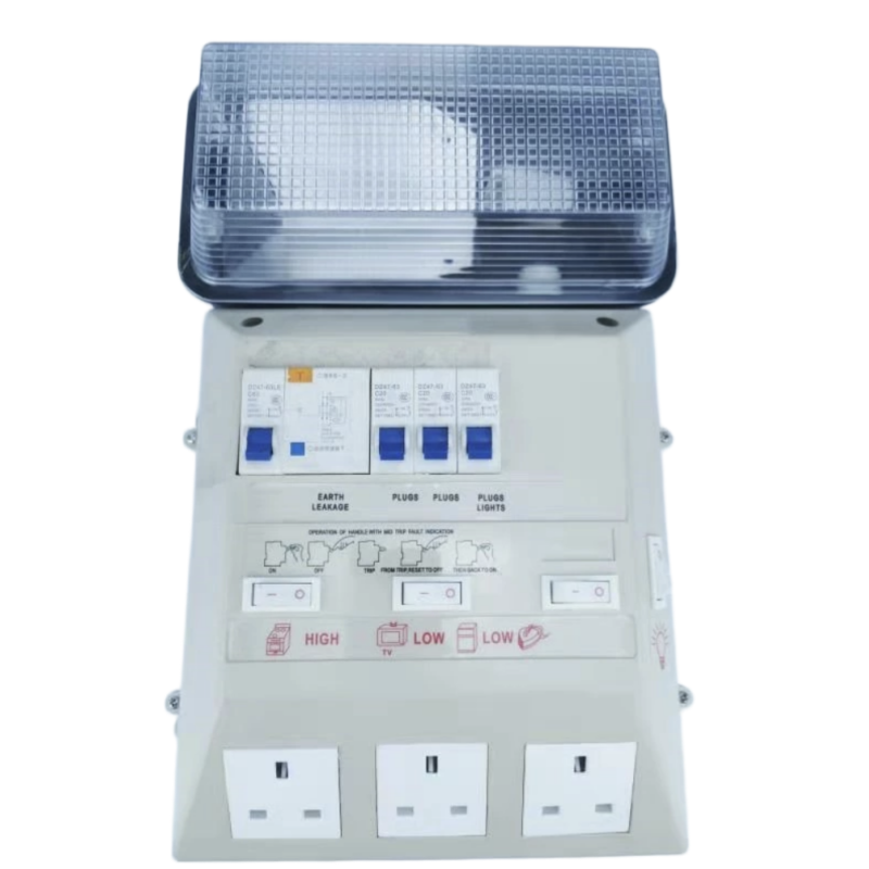 JINAO Electrical Distribution DB Box Ready Board with Breaker and Sockets