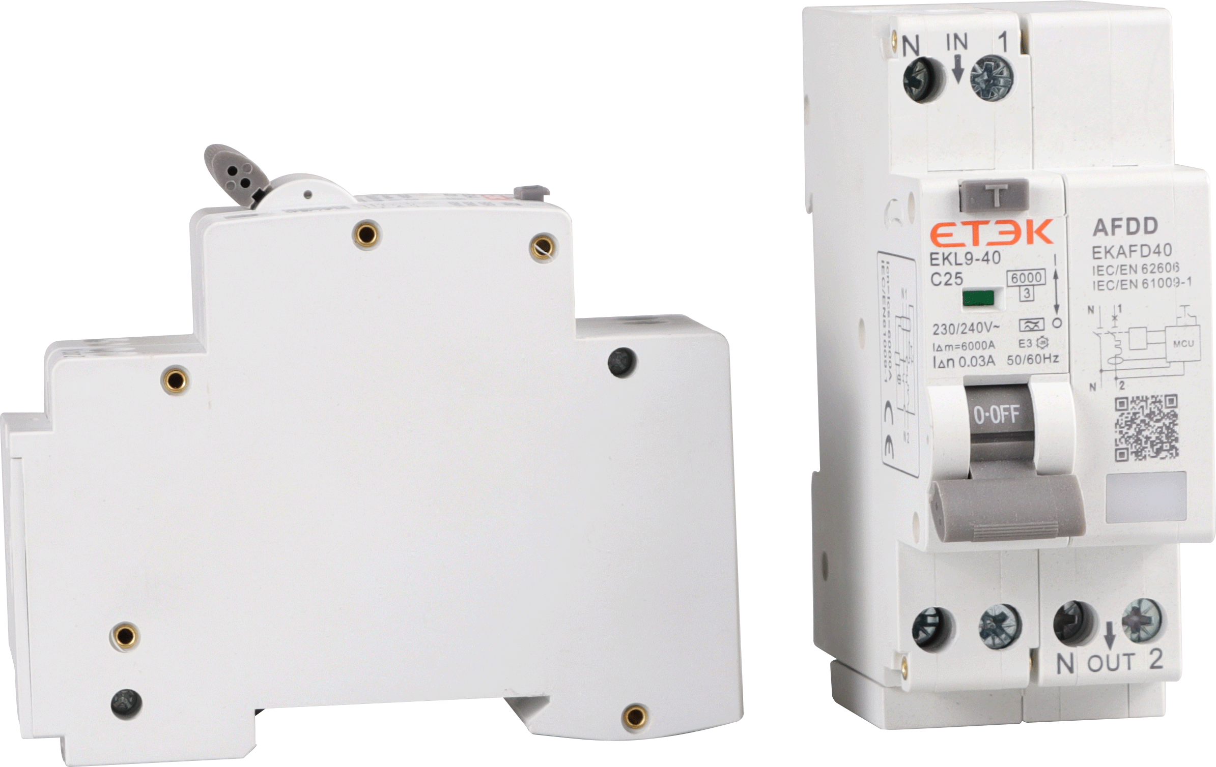 ETEK EKL9-40AFD AFCI AFDD RCBO EKL9-40 With Arc Fault Protective Intertek Issued CB/CE/UKCA