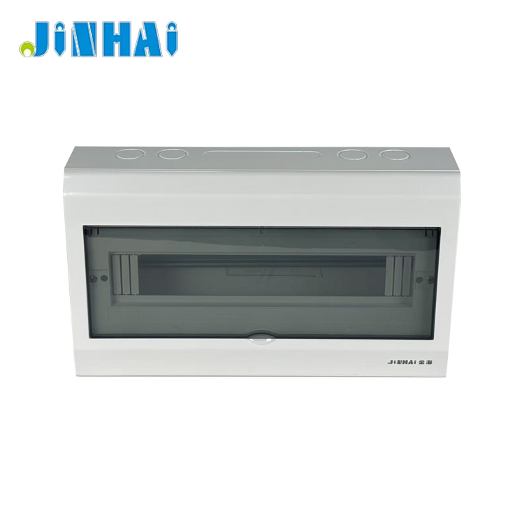 Custom JINHAI 17-Way Indoor Power Distribution Box Metal Moulded Case Circuit Breakers Surface Type Breaker Box IP30 Protection