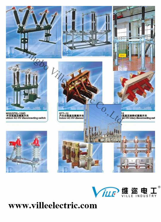 Gw4a 72.5 Isolator Disconnector Isolation Switch 363kv