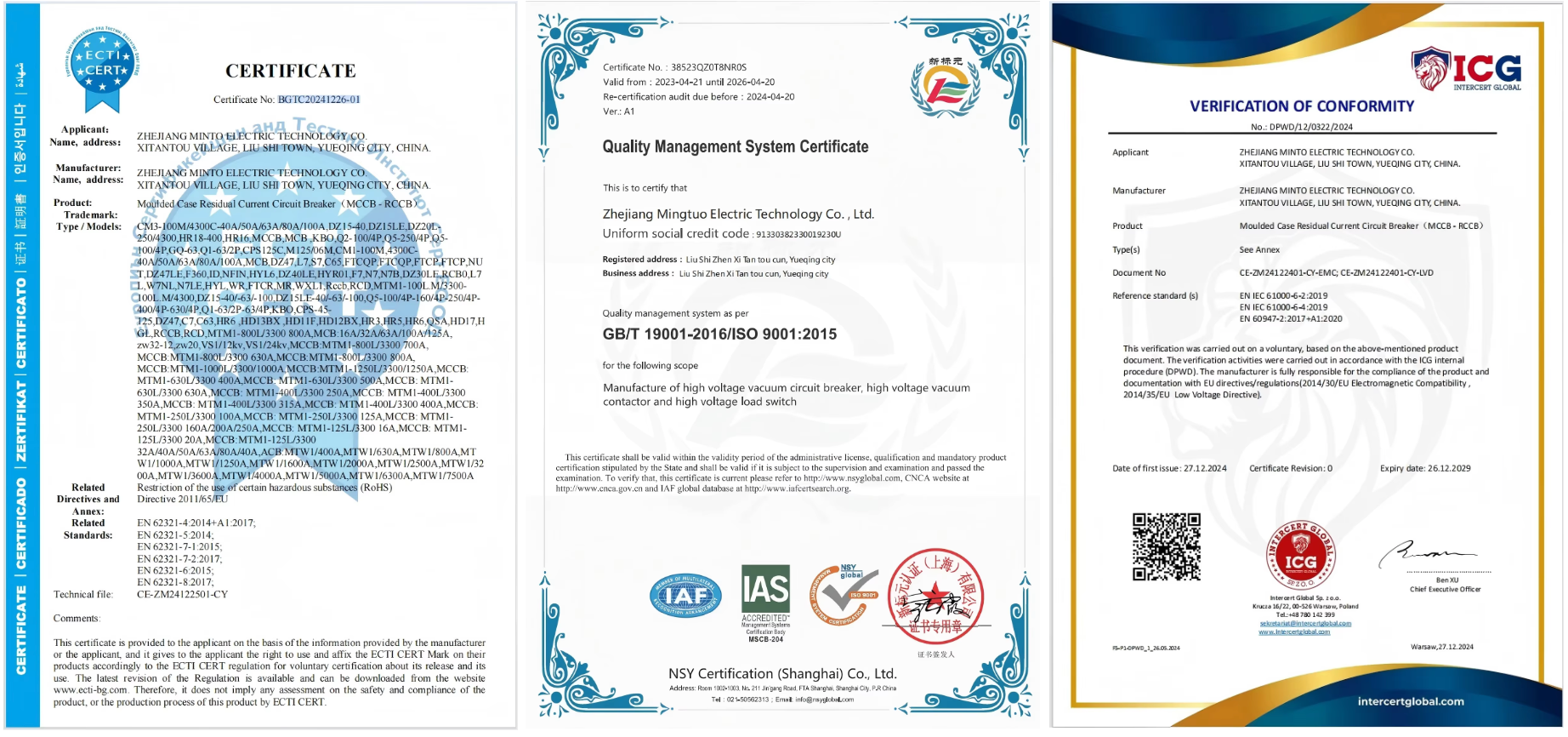 Product Certifications