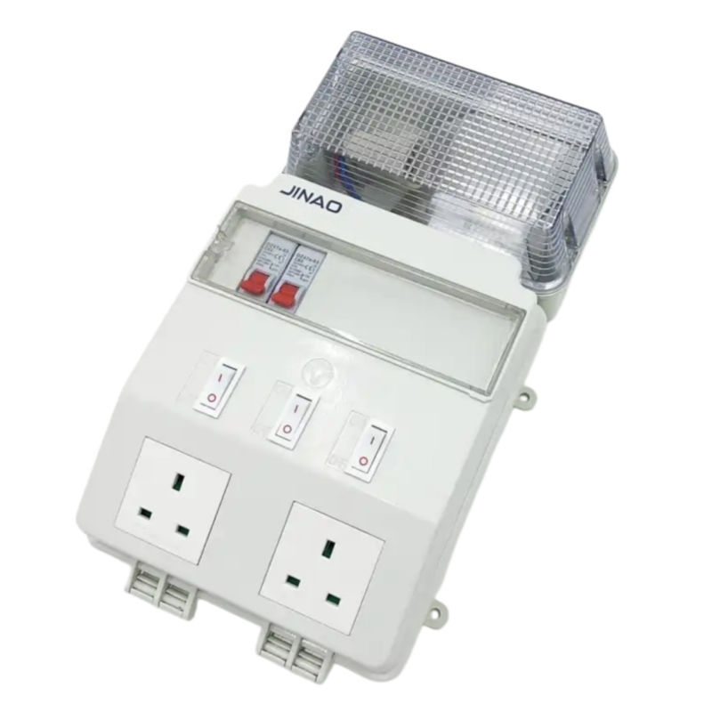 JINAO Electrical Distribution DB Box Ready Board with Breaker and Sockets