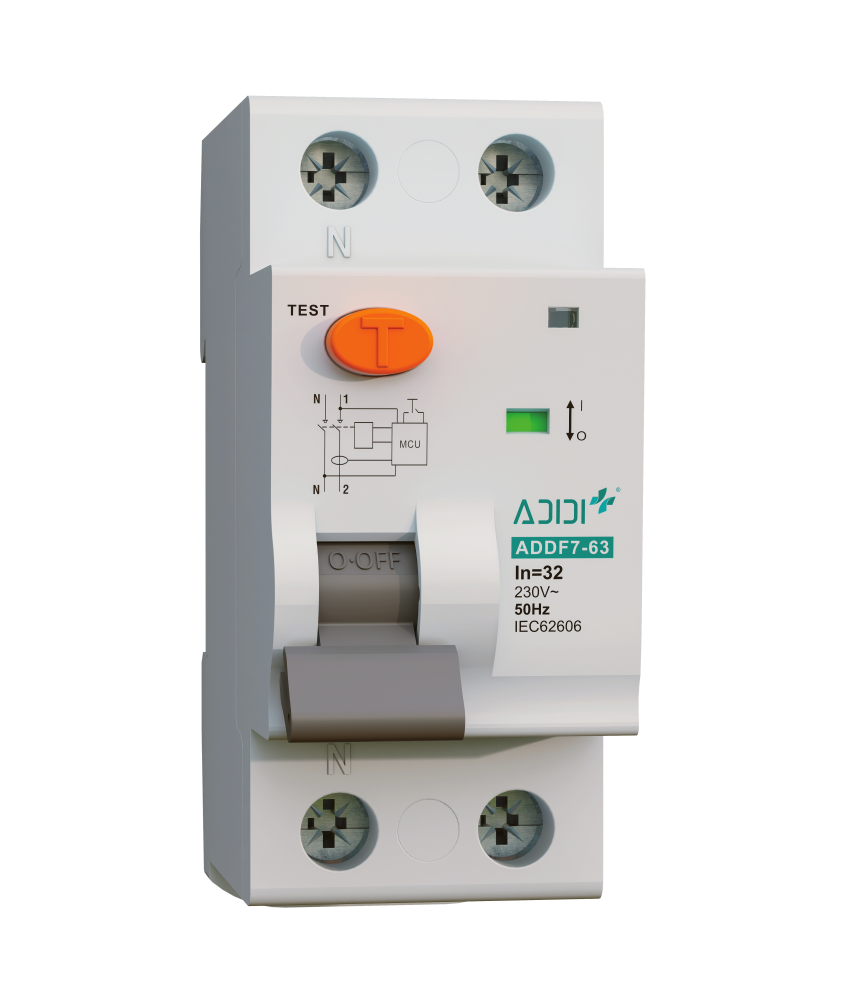 ADDF7-63 25A AFDD Isolator Arc Fault Interrupter 230V 1P+N 2P Copper &amp; Plastic High Breaking and Making Capacity