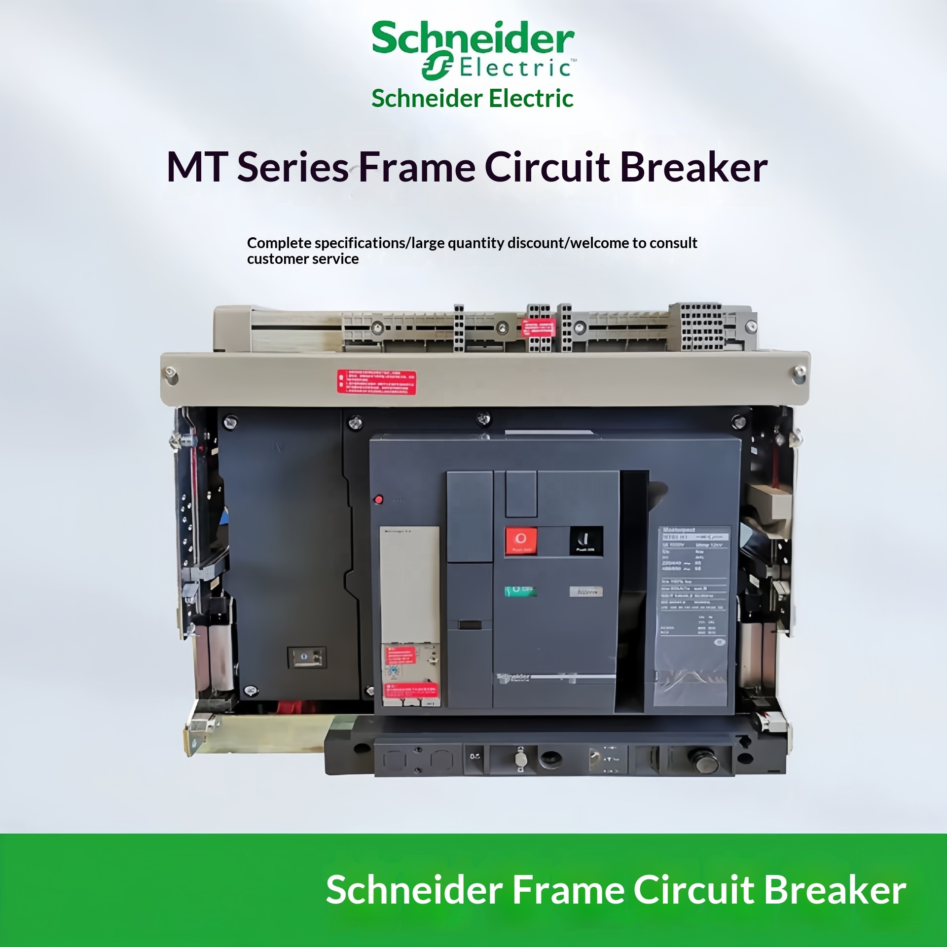 Original Schneider ACB MT12 N 3P F MIC 2.0 1250A Fixed 3 Pole 690V Air Circuit Breaker Icu50kA for Distribution protection