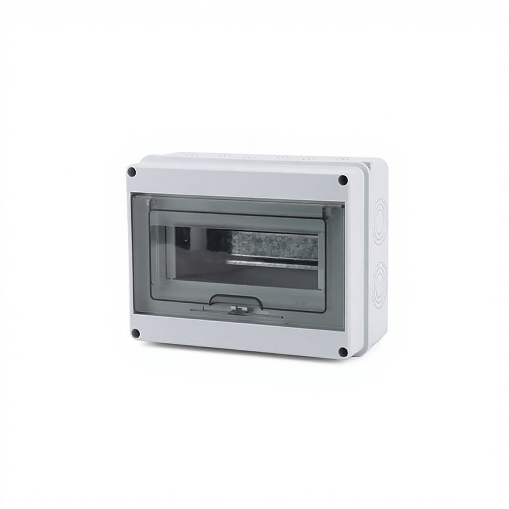 Waterproof IP65 Electrical Junction Box Plastic Distribution Box For Circuit Breaker 12 Way Outdoor Use