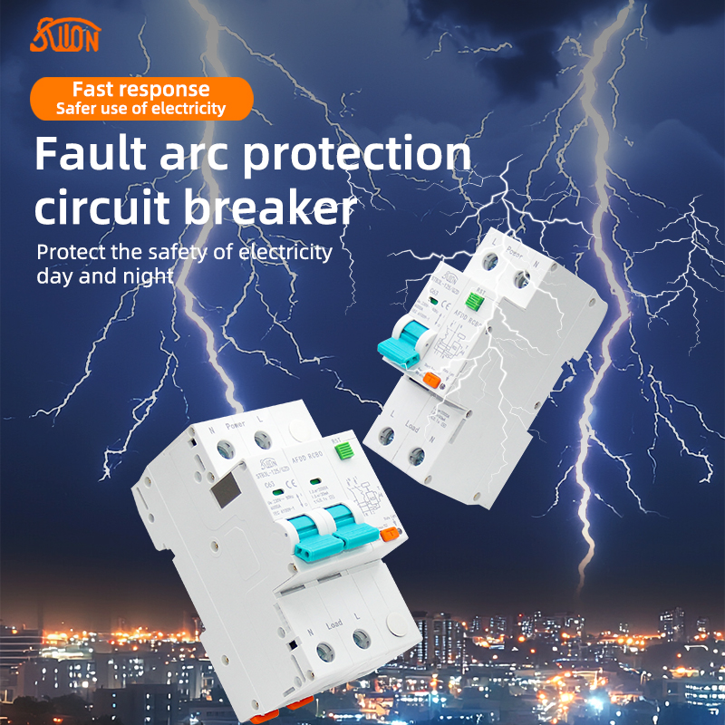 AC220V AFDD Arc Fault Protector Device RCBO RCCB MCB Circuit Breaker Interrupted Overload Earth Leakage Short Circuit Protection