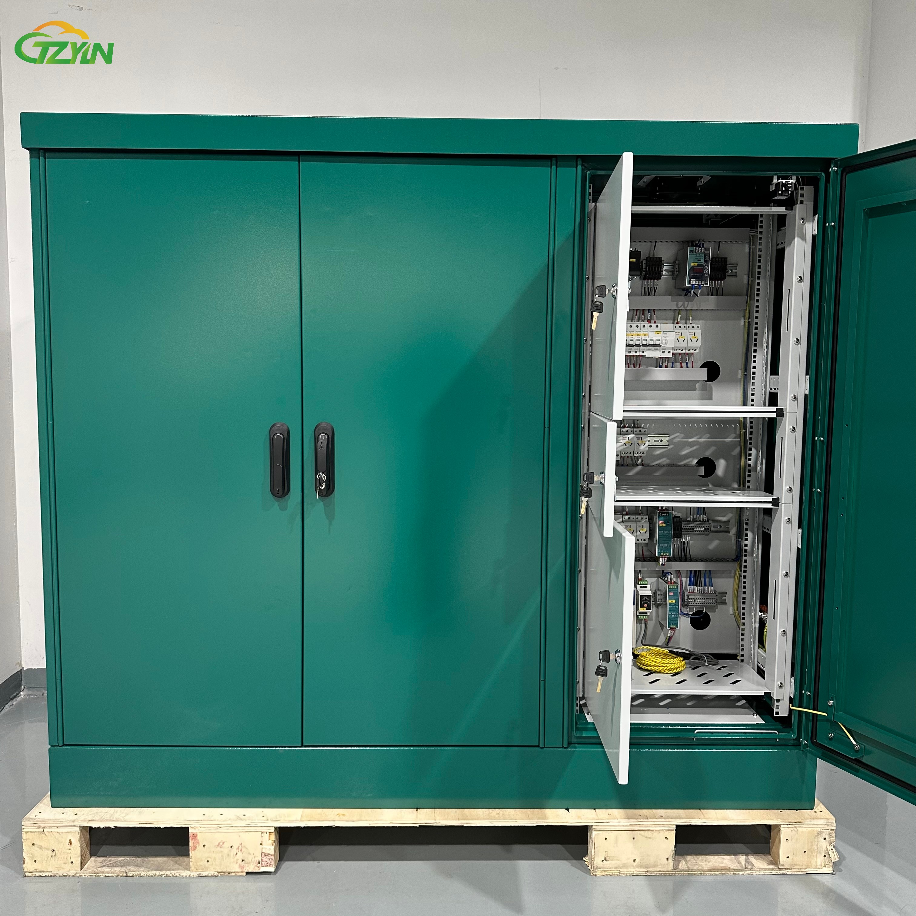 HLD Steel Traffic Light Control Cabinets Power Distribution Electrical Panel Box with Circuit Breaker for Motor